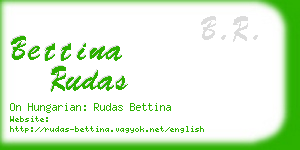 bettina rudas business card